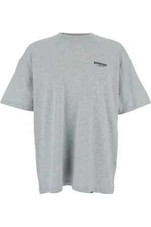 Represent Tops, Heren, Grijs, M, Katoen, Logo T-Shirt