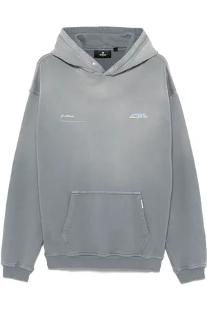 Represent Sweatshirts & Hoodies, Heren, Grijs, S, Katoen, Klassiek grijze hoodie met buidelzak