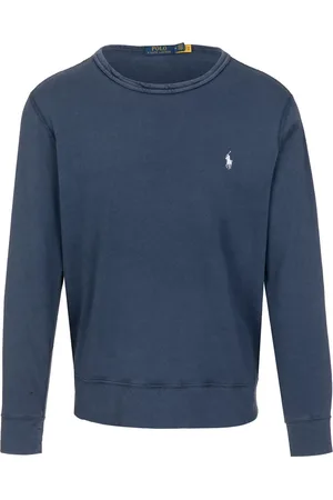 Ralph Lauren Sweatshirts & Hoodies, Heren, Blauw, M, Katoen, Klassiek sweatshirt met lange mouwen