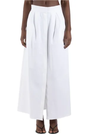 Max Mara Rokken, Dames, Wit, S, Katoen, Witte Katoenen Rok