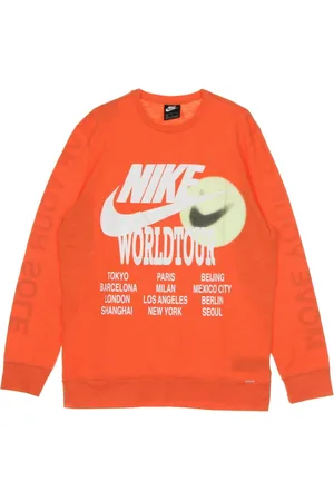 Nike Sweatshirts & Hoodies, Heren, Oranje, S, Katoen, Longsleeve Sports Top World Tour