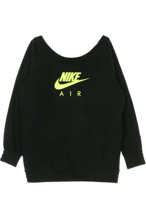 Nike Sweatshirts & Hoodies, Dames, Zwart, L, Lichtgewicht Crew Neck Sweatshirt