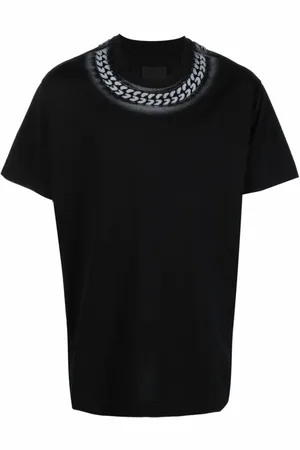 Givenchy Tops, Heren, Zwart, M, Katoen, Stijlvol T-shirt