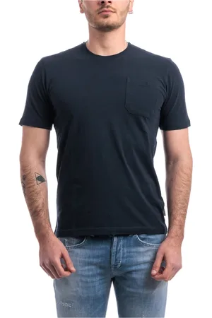 Aspesi Tops, Heren, Blauw, S, Katoen, Klassiek T-shirt
