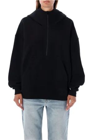 Saint Laurent Sweatshirts & Hoodies, Dames, Zwart, M, Katoen, Camionaire Hoodie