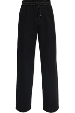 Saint Laurent Broeken, Heren, Zwart, M, Katoen, Broek met zakken