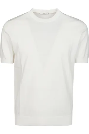 Paolo Pecora Tops, Heren, Wit, L, Stijlvolle GC Maglia Trui