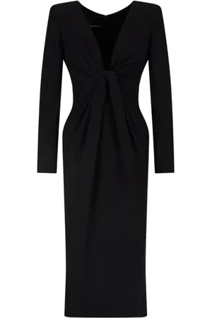 Emporio Armani Kleedjes, Dames, Zwart, S, Zwarte Jurken voor Vrouwen