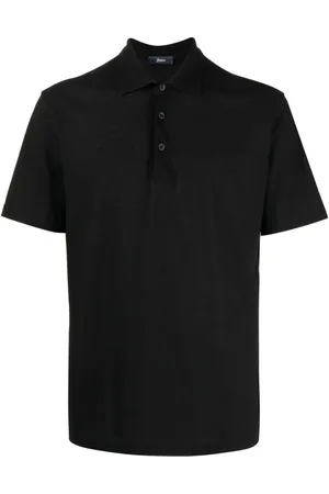 HERNO Tops, Heren, Zwart, 3Xl, Katoen, Polo Shirt