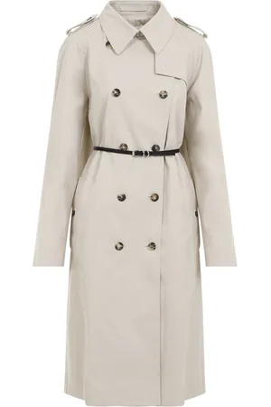 Givenchy Mantels, Dames, , M, Katoen, Eggshell Trenchcoat