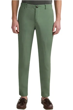 RRD Broeken, Heren, Groen, S, Slim-Fit Chino Broek Salie Groen
