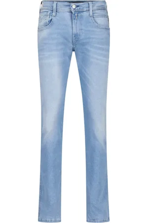 Replay Jeans, Heren, Blauw, W36 L34, Katoen, Regular Rise Straight Leg Jeans