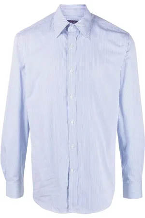 Ralph Lauren Overhemden, Heren, Blauw, S, Katoen, Casual Overhemdjurk met Lange Mouwen