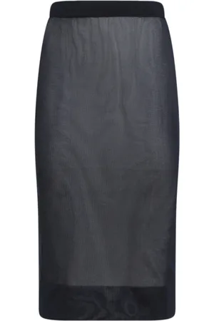 Saint Laurent Rokken, Dames, Blauw, M, Midi Rok