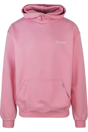 Represent Sweatshirts & Hoodies, Heren, Roze, S, Katoen, Roze Hoodie Oversized met Knopen Cobrax