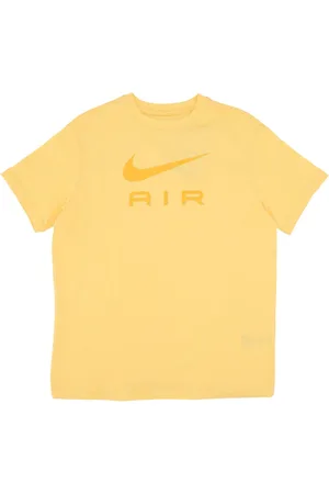 Nike Sport, Dames, Geel, S, Katoen, Air Tee Topaz Gold/Wit T-Shirt