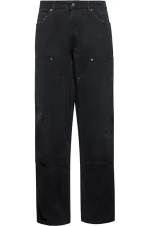 Golden Goose Jeans, Heren, Zwart, S, Katoen, Zwarte Schildersbroek