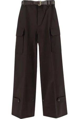 Saint Laurent Broeken, Dames, Bruin, M, Katoen, Cargo Broek