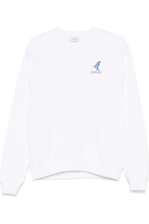 OFF-WHITE Sweatshirts & Hoodies, Dames, Wit, S, Chic Bianco Sweatshirt Ss 25