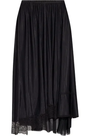 Balenciaga Rokken, Dames, Zwart, S, Rok met kanten rand