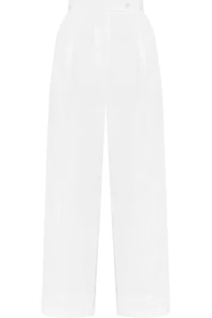 Givenchy Broeken, Dames, Wit, S, Wijde broek