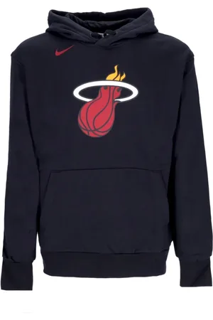Nike Sweatshirts & Hoodies, Heren, Zwart, S, Katoen, Miami Heat Basketbal Team Feest Hoodie