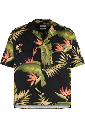 Rhude Overhemden, Heren, Zwart, XL, Katoen, Katoenen T-shirt met Korte Mouwen en Zijsplitten