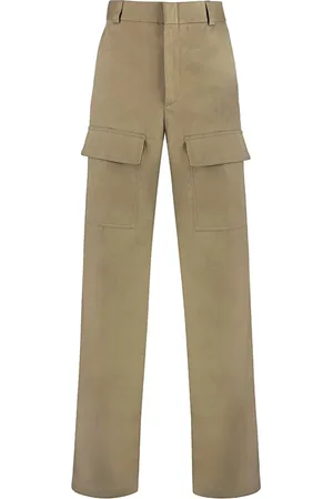 Gucci Broeken, Heren, , M, Katoen, Stijlvolle Rechte Broek