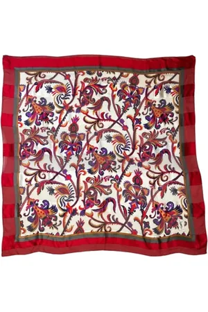 Saint Laurent Pre-owned, Dames, Veelkleurig, ONE Size, Pre-owned Silk scarves