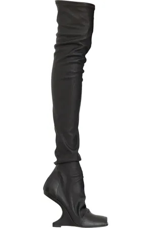 Rick Owens Schoenen, Dames, Zwart, 37 EU, Leer, Cantilever Laarzen