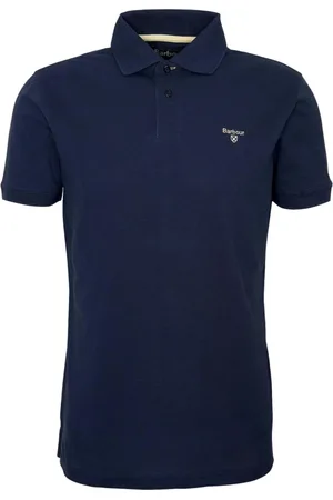 Barbour Tops, Heren, Blauw, XL, Katoen, Lichtgewicht Sport Polo Shirt