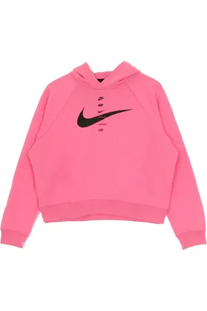 Nike Sweatshirts & Hoodies, Dames, Roze, L, Katoen, Hoodie Glow/Black Swoosh