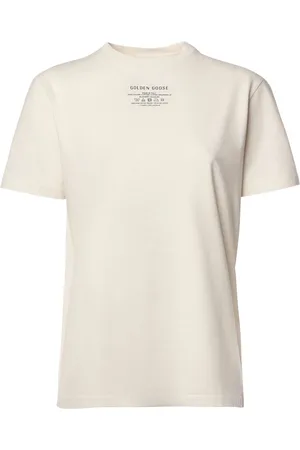 Golden Goose Tops, Dames, Wit, S, Katoen, Wit T-shirt