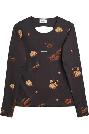 Soulland Tops, Dames, Veelkleurig, M/L, Polyester, Roca top