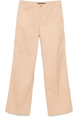 Ralph Lauren Broeken, Dames, , 2Xl, Katoen, High-Rise Straight-Leg Broek