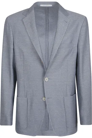 ELEVENTY Jassen, Heren, Blauw, M, Katoen, Blauwe Jas voor Mannen Stijlvol Ss 25