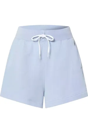 Ralph Lauren Korte broeken, Dames, Blauw, S, Katoen, High Waist Shorts