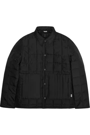 Rains Jassen, unisex, Zwart, M, Veelzijdige Liner Shirt Jacket