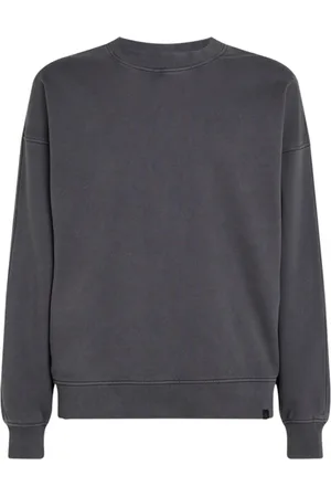 Calvin Klein Sweatshirts & Hoodies, Heren, Grijs, 2Xl, Katoen, Grijze Sweatshirt met Lange Mouwen voor Mannen
