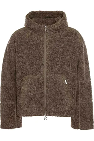 Represent Jassen, Heren, , M, Polyester, Fleece Jack met Capuchon en Contraststiksels