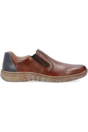 Rieker Schoenen, Heren, Bruin, 46 EU, Leer, Bruine loafers