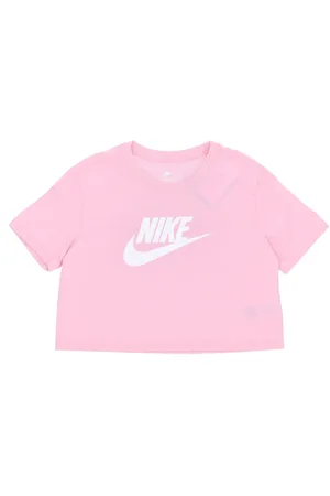 Nike Tops, Dames, Roze, M, Katoen, Crop Icon T-shirt