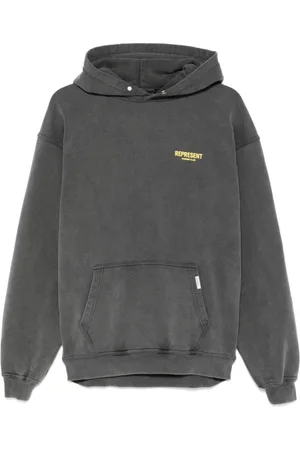 Represent Sweatshirts & Hoodies, Heren, Grijs, L, Katoen, Houtskoolgrijze Hooded Sweatshirt