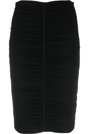 Givenchy Rokken, Dames, Zwart, S, Geruched Midi Rok