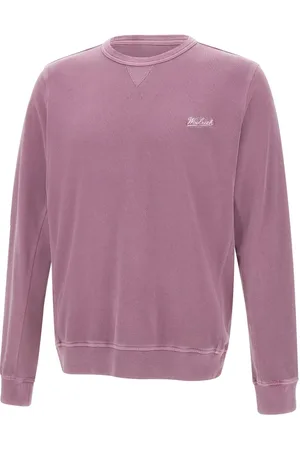 Woolrich Sweatshirts & Hoodies, Heren, Roze, S, Katoen, Mauve Roze Katoenen Sweatshirt