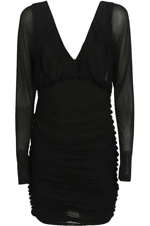 Saint Laurent Kleedjes, Dames, Zwart, M, Zwarte Viscose Jurk