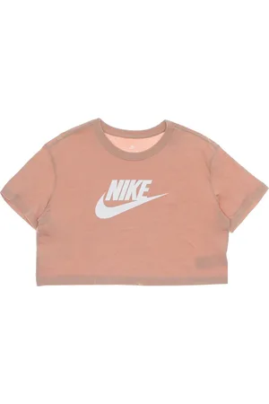 Nike Tops, Dames, Roze, M, Katoen, Iconic Crop Tee