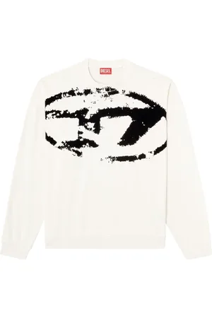 Diesel Sweatshirts & Hoodies, Heren, Wit, M, Denim, Stijlvolle Denim Jeans Collectie