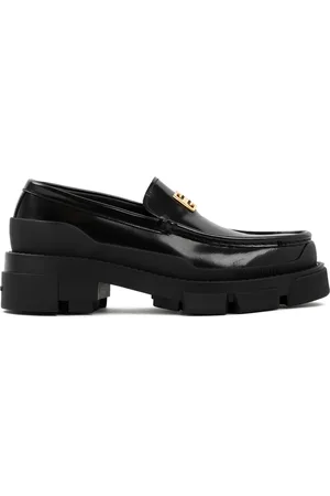 Givenchy Schoenen, Dames, Zwart, 38 EU, Leer, Terra leren loafers