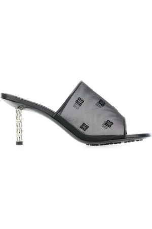 Givenchy Schoenen, Dames, Zwart, 37 EU, Leer, Elegante Haksandalen